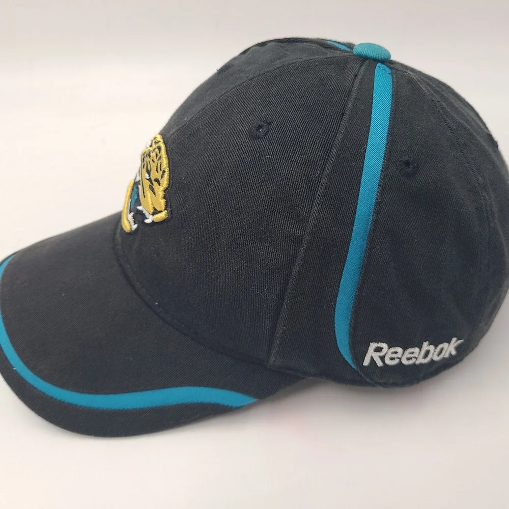 Jacksonville Jaguars Hat Adjustable Reebok Black Blue NFL‎ Football Casual Men
